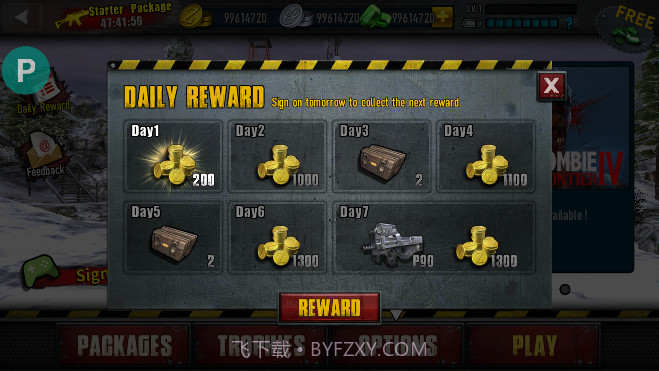 僵尸前线3内置功能菜单截图4 僵尸前线3内置功能菜单截图4