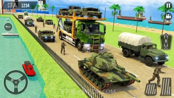 美国军队卡车运输模拟器截图3 美国军队卡车运输模拟器截图3