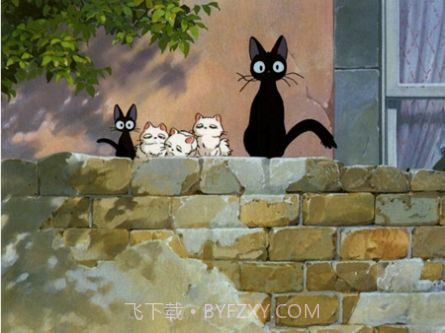 垃圾桶上的黑猫截图4