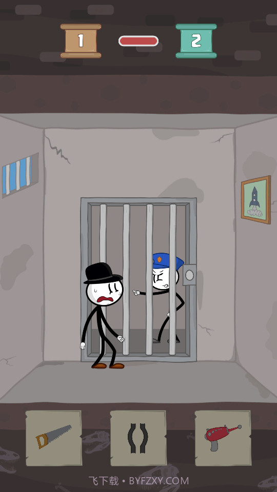 逃离监狱火柴人截图4