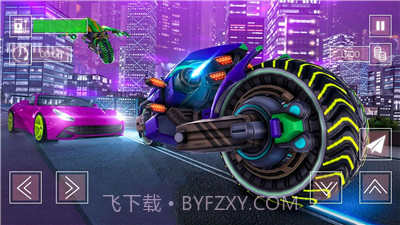 未来混乱城市飞车截图1