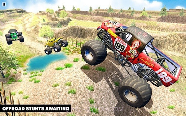 艰难的怪物卡车越野驾驶模拟器截图2