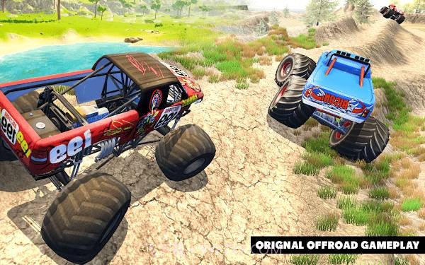 艰难的怪物卡车越野驾驶模拟器截图1