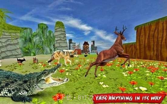 鳄鱼海滩攻击模拟器截图2