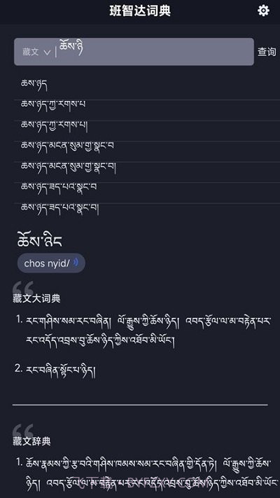 班智达词典截图4