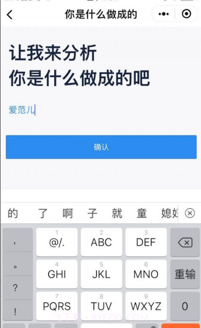 你是什么做成的测试软件截图1