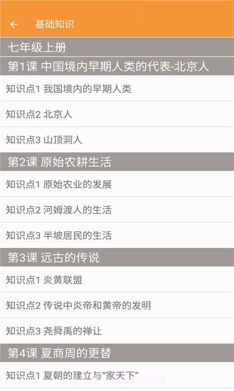 七年级历史帮截图2 七年级历史帮截图2