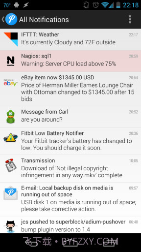 推送通知 Pushover截图1