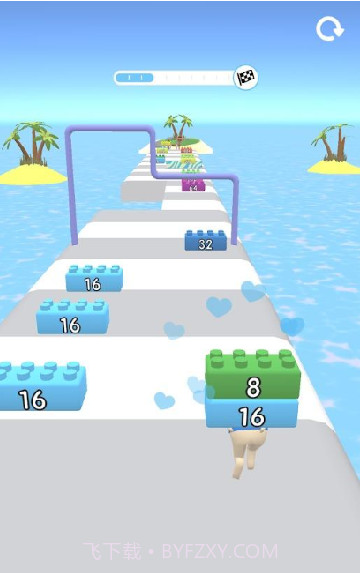 2048积木跑截图3 2048积木跑截图3