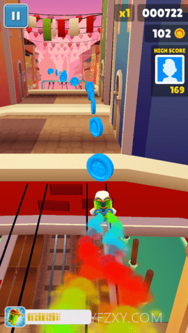 地铁跑酷蓝色金币版截图2 地铁跑酷蓝色金币版截图2