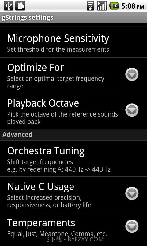 gStrings调音器截图3