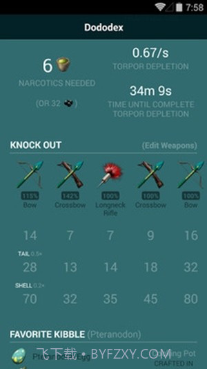 方舟生存进化驯服计算器截图2 方舟生存进化驯服计算器截图2