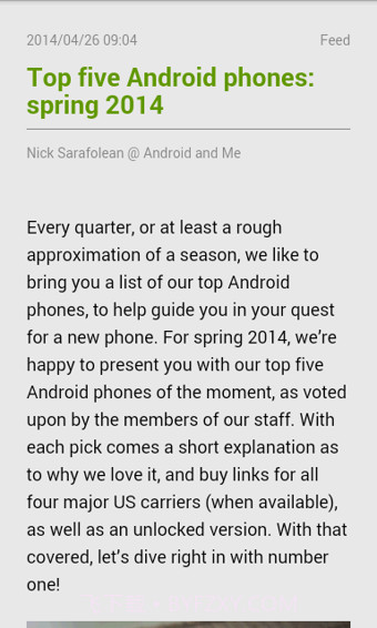 RSS阅读器(FeedMe)截图2