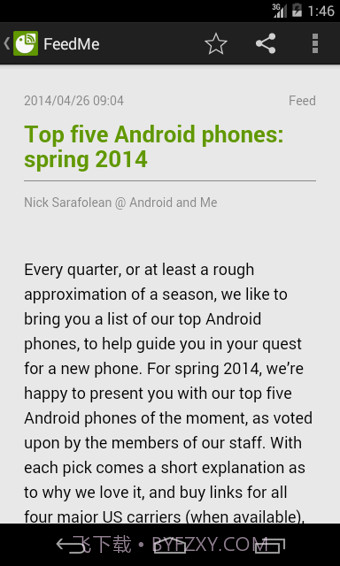 RSS阅读器(FeedMe)截图3