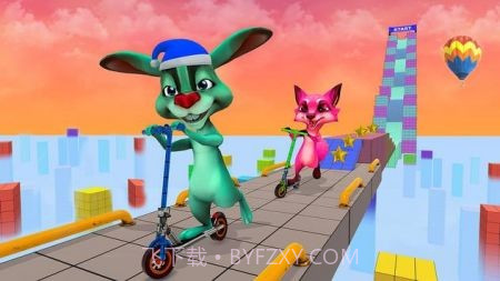 滑板车赛车冒险截图3