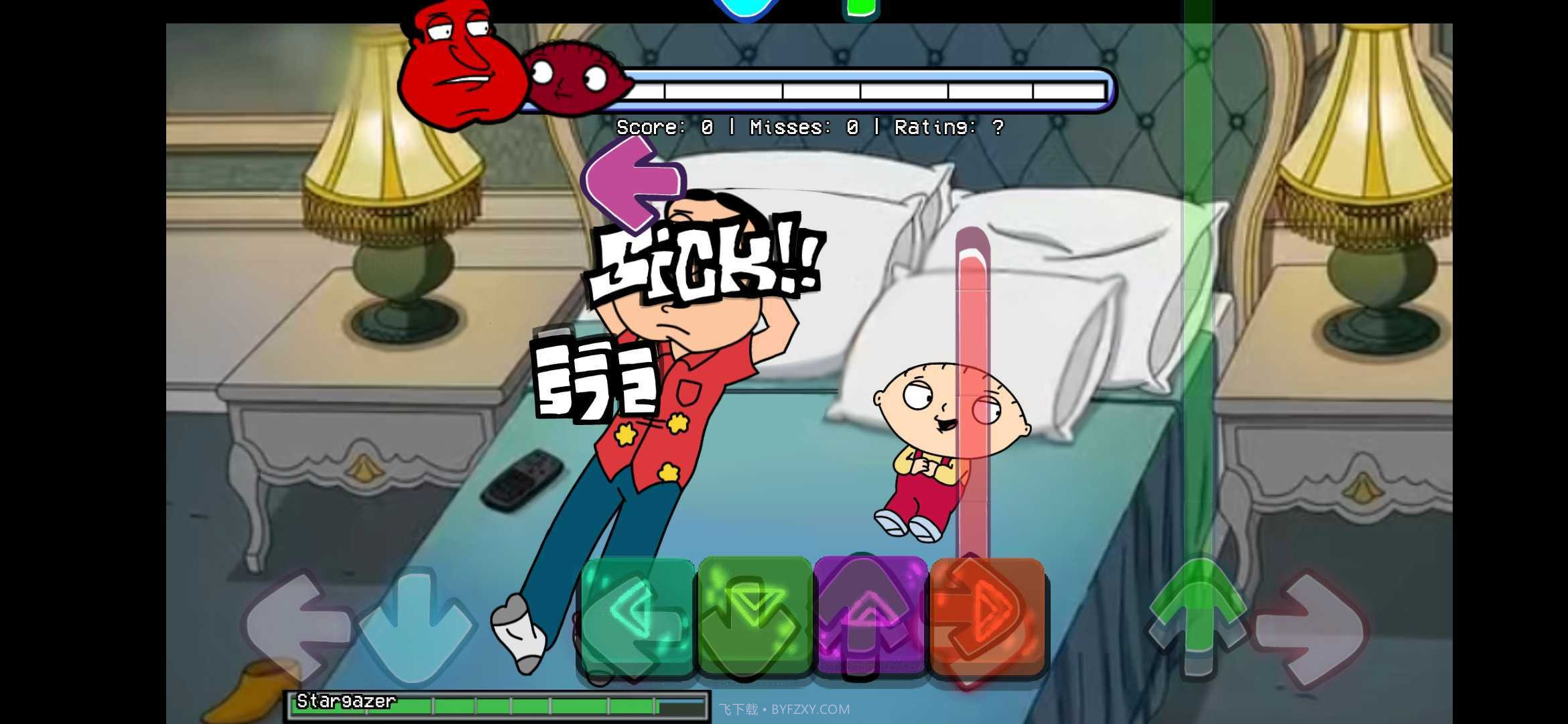 fnf观星者阿Q和饺子截图3