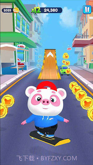 小猪熊猫跑酷3D截图3