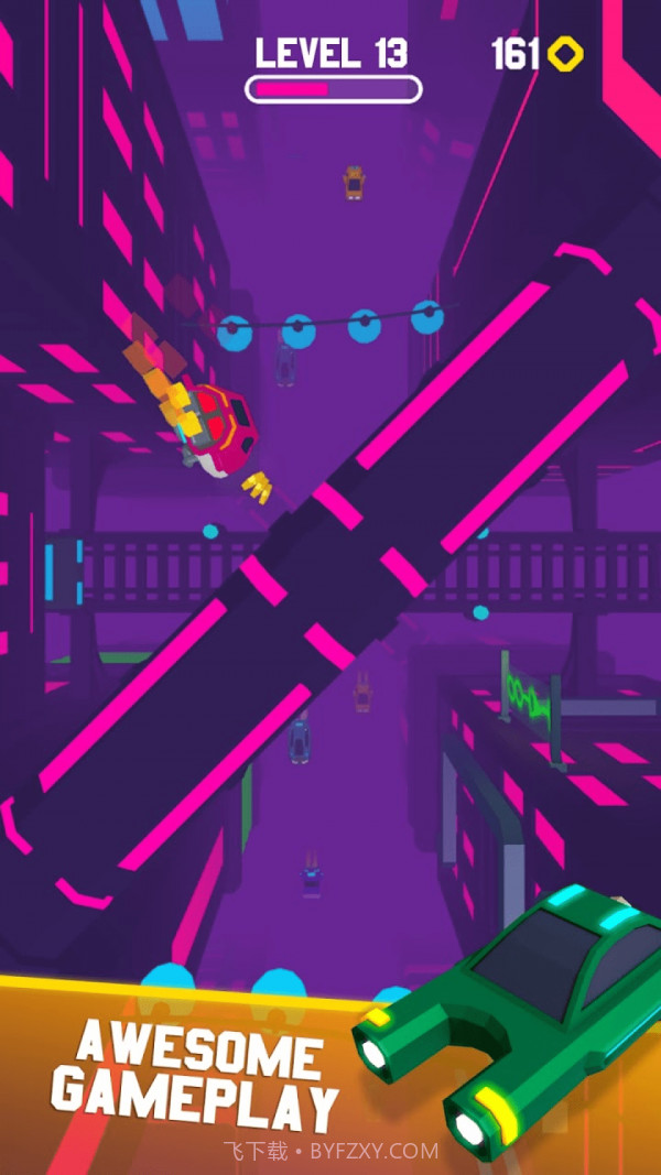 赛博飞车未来城市截图3