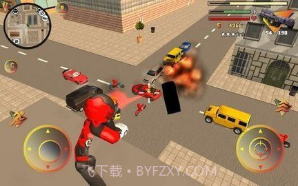 火柴人绳索英雄3：警察射击截图1