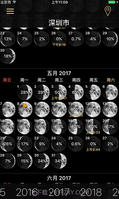 月相盈亏与月球相位预测截图1