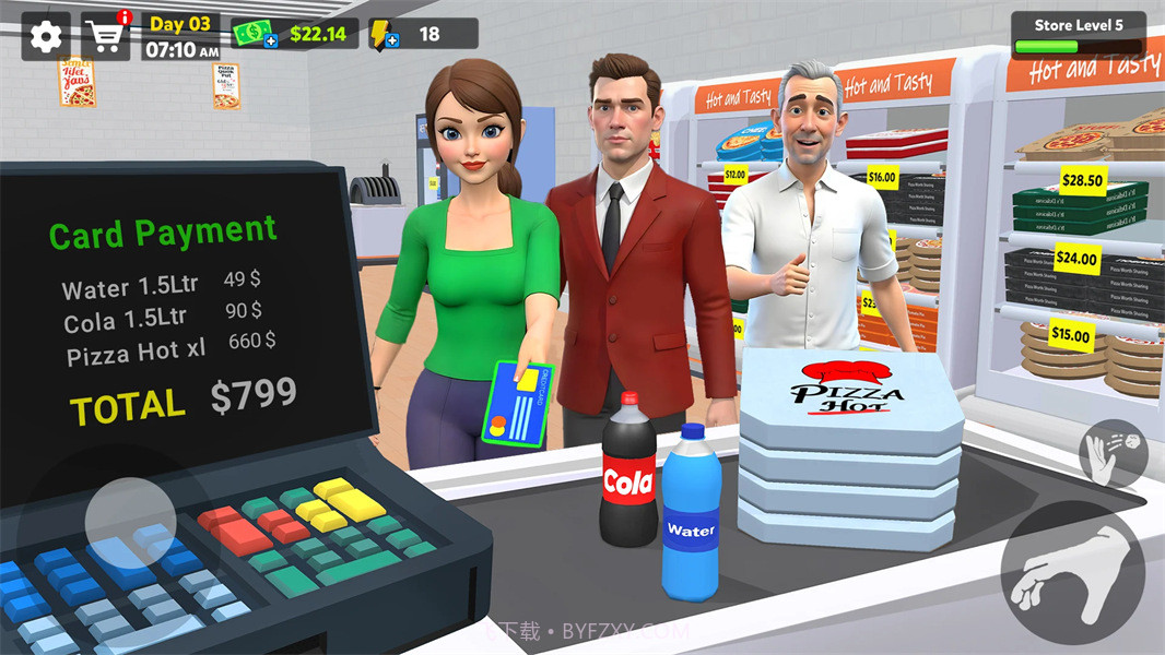 披萨店模拟器3D免广告版截图3 披萨店模拟器3D免广告版截图3