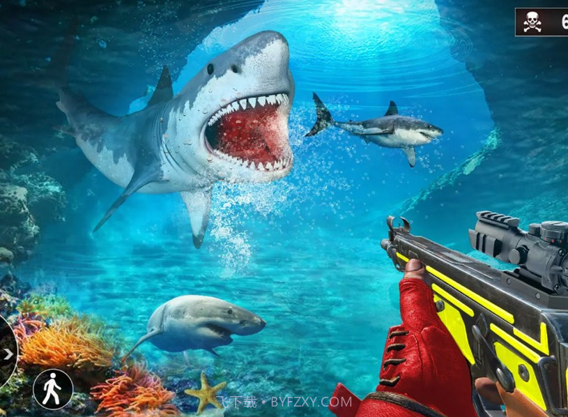 饥饿的巨齿鲨截图4