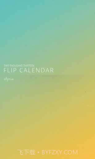 滑动日历 Flip Calendar截图1 滑动日历 Flip Calendar截图1