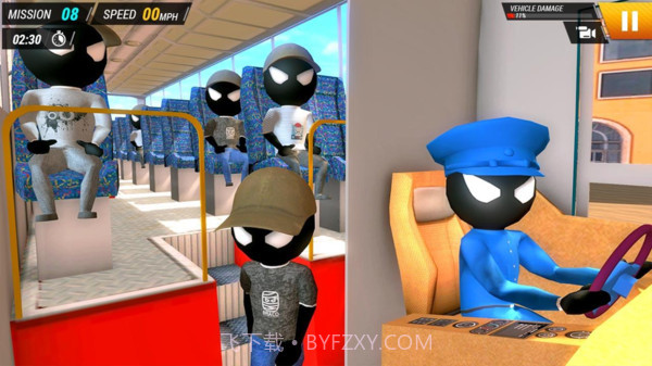 火柴人巴士模拟器截图3 火柴人巴士模拟器截图3