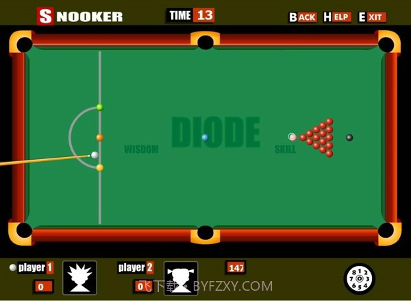 斯诺克台球游戏截图1 斯诺克台球游戏截图1