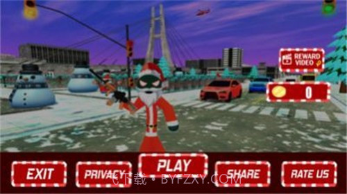 圣诞节火柴人绳索英雄截图3