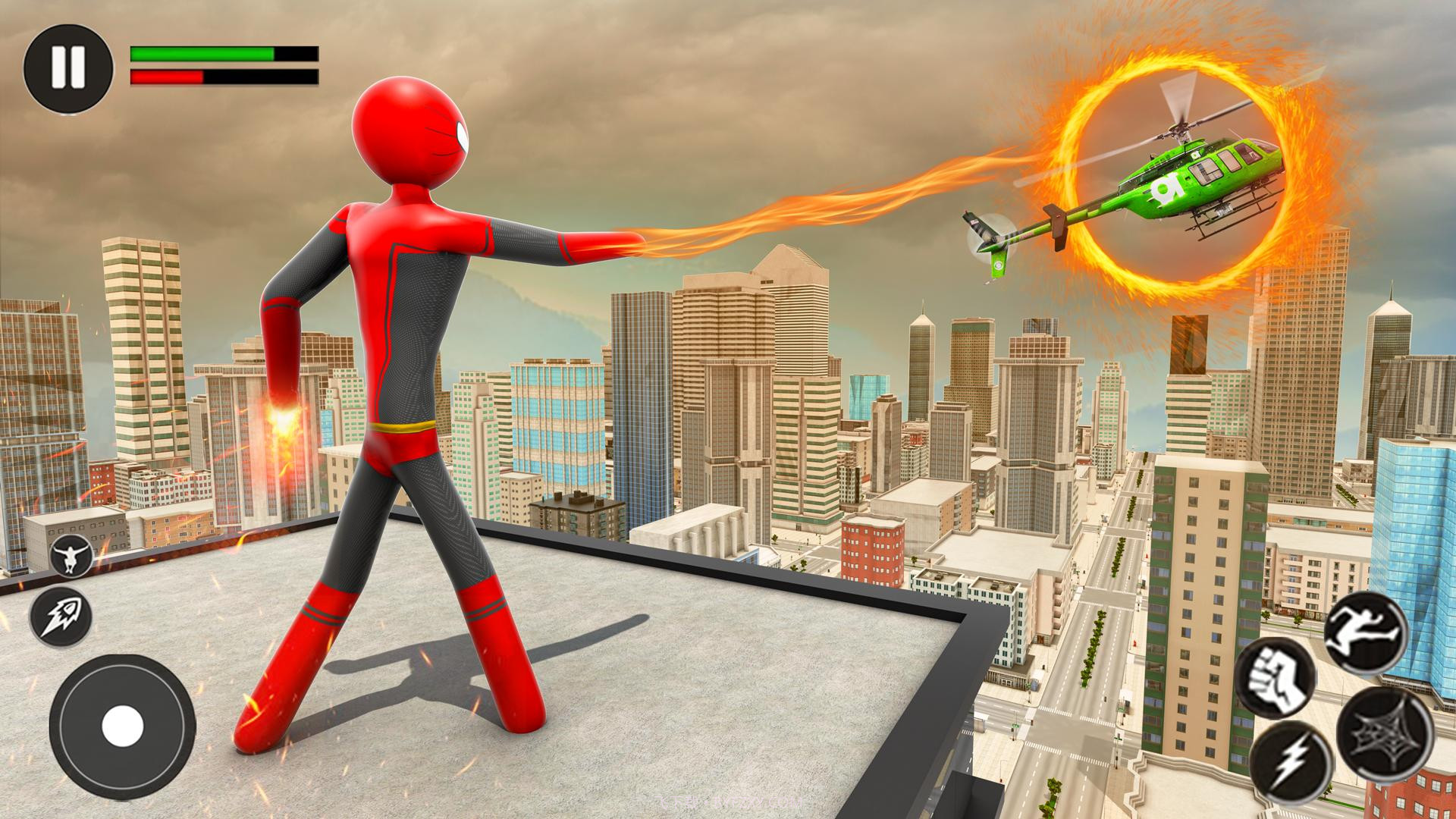 飞行超级英雄机器人截图3
