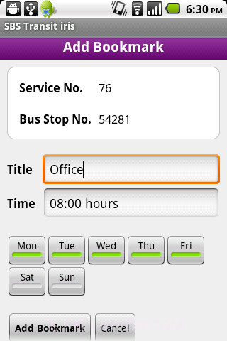 SBS交通导航(SBS Transit iris)截图1