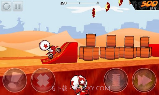 卡通飞旋车手 Flip Riders截图2
