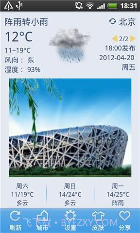 91天气秀截图1 91天气秀截图1