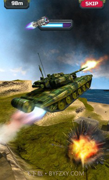 坦克斜坡大冲刺手机版截图1 坦克斜坡大冲刺手机版截图1