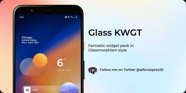 Glass KWGT截图1