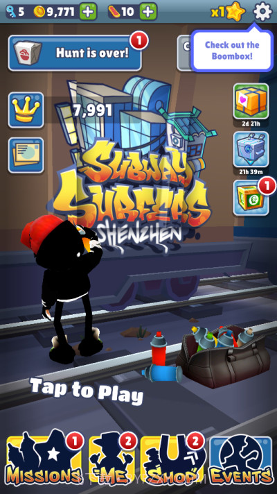 地铁跑酷黑色金币版截图2 地铁跑酷黑色金币版截图2