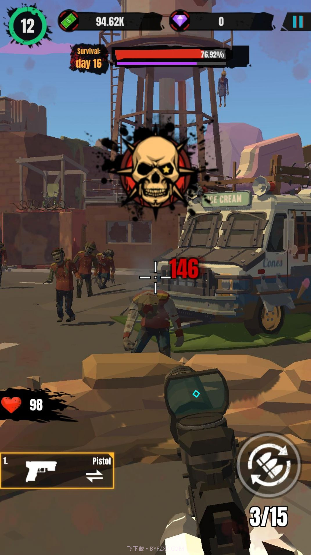 僵尸生存射击战争截图4