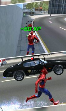 城市绳索英雄3D截图1