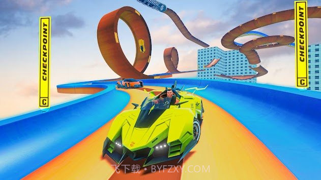 特技汽车竞赛汽车跳跃截图1