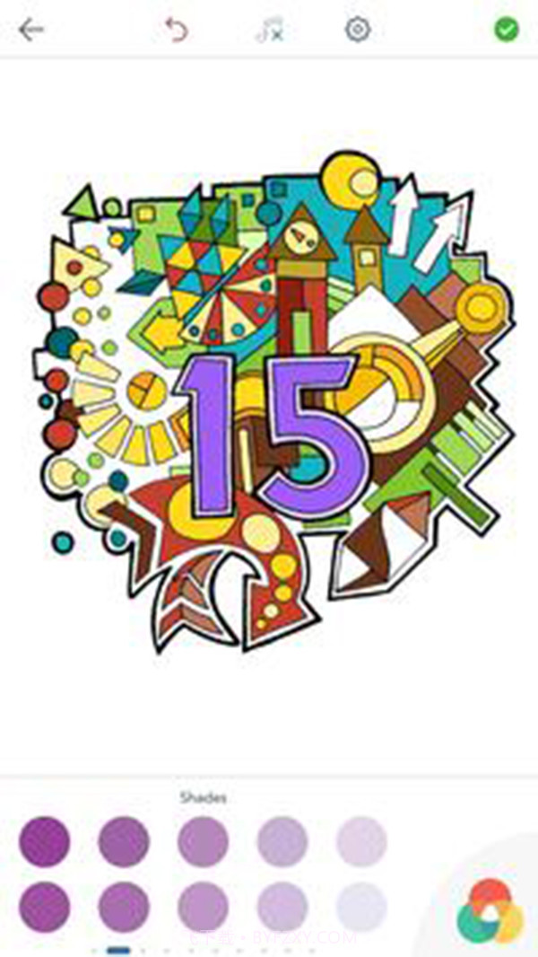 成人数字涂色书app截图4