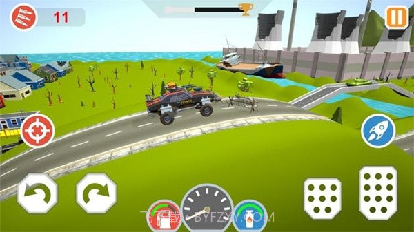 碾碎僵尸车手截图1